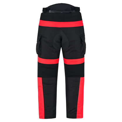 TourPro Men's Waterproof Motorcycle Riding Pants - CE Armor - Thermal Lining - Cordura Textile