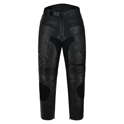 Men's Cowhide Motorcycle Armor Pants