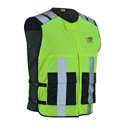 High Visibility Safety Sleeveless Vest For Men & Women