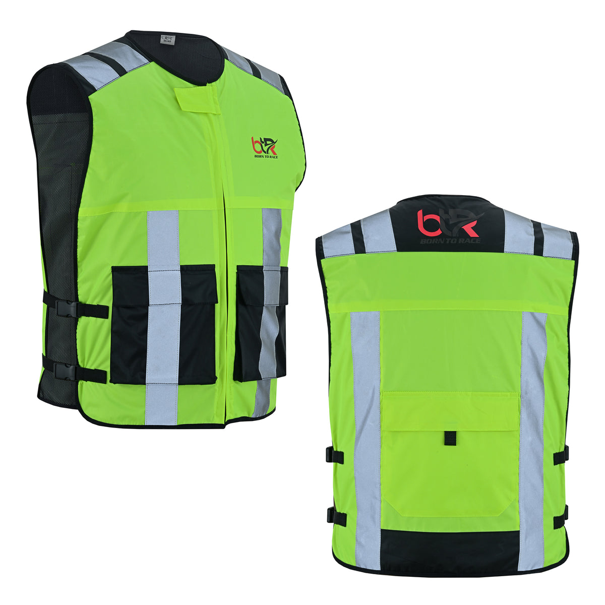 High Visibility Safety Sleeveless Vest For Men & Women