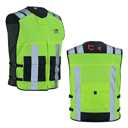High Visibility Safety Sleeveless Vest For Men & Women