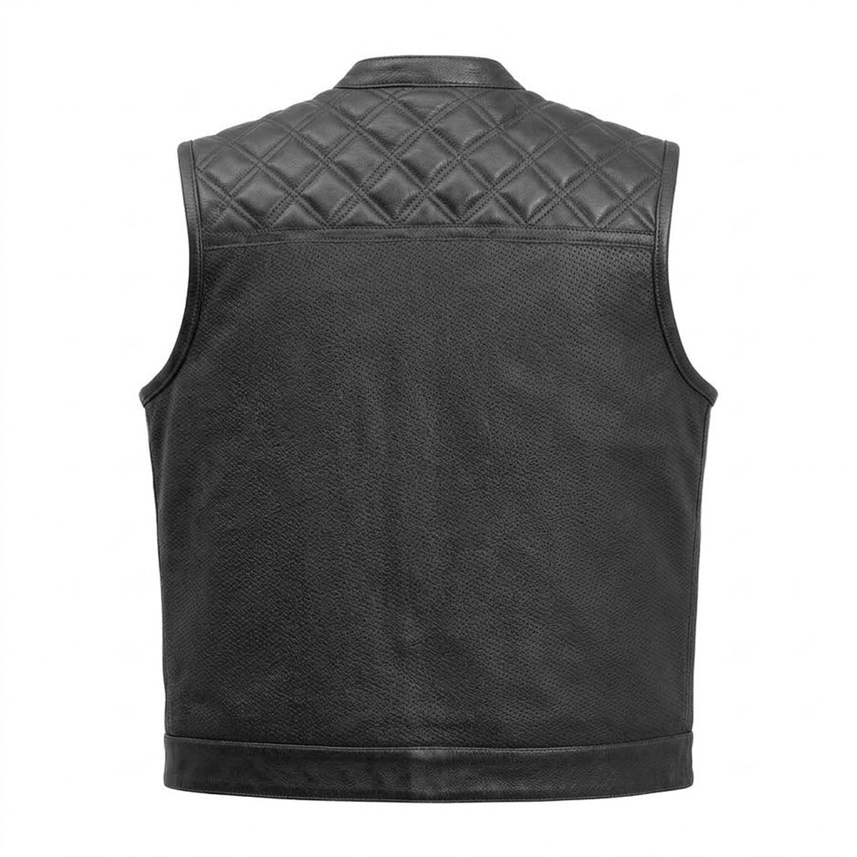 Blacktop - Men's Club Style Leather Motorcycle Vest