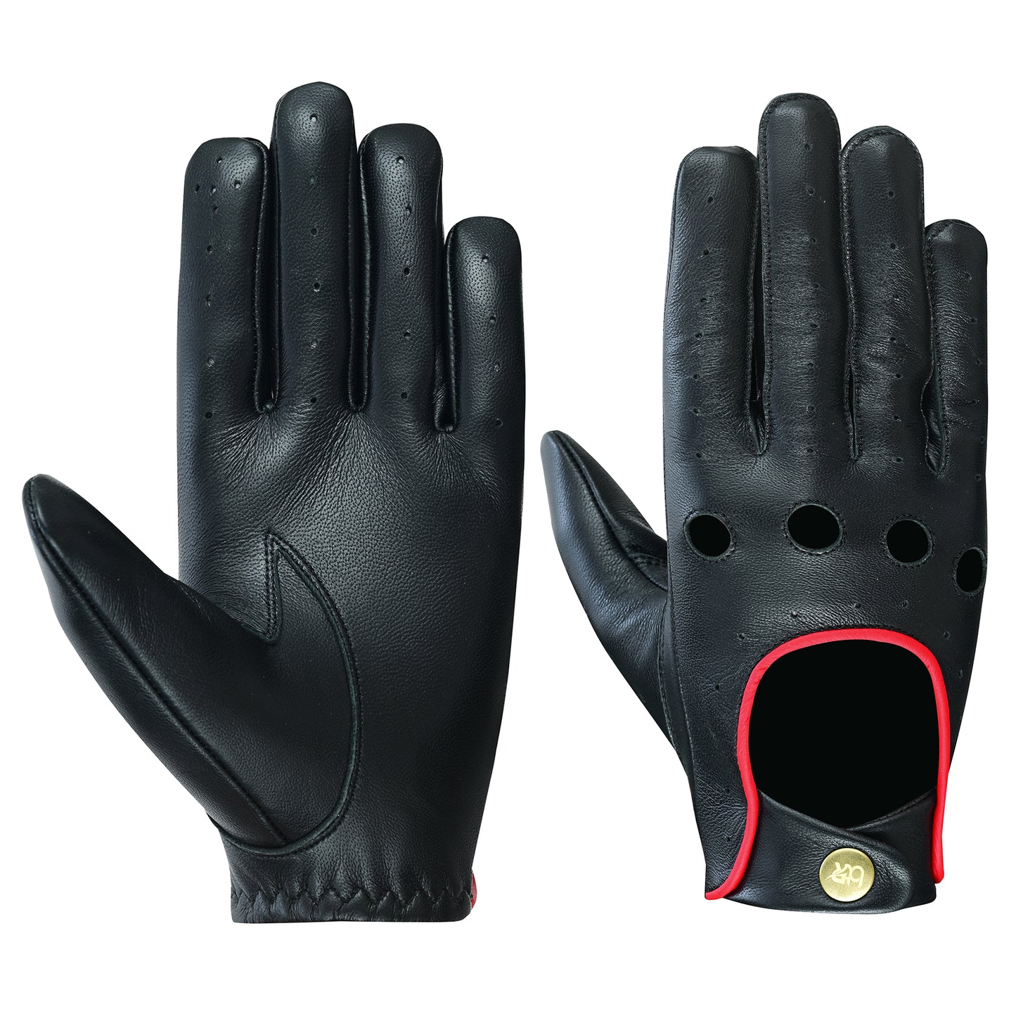 Men Leather Driving Gloves