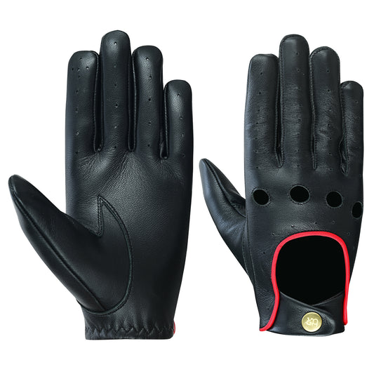 Men Leather Driving Gloves