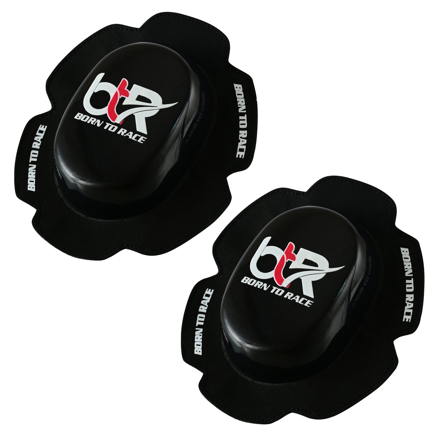 Road Racing Motorcycle Knee Sliders – Durable PU High-Grip Track Pucks for Racing Leathers