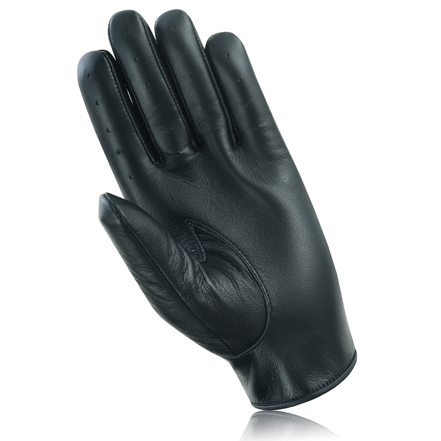 Men Leather Driving Full Finger Gloves