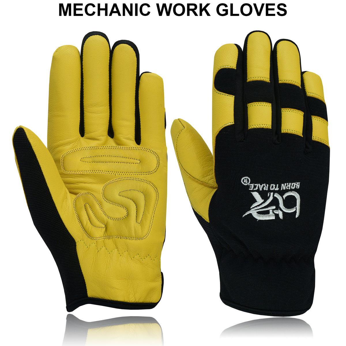 Safety Work Gloves Leather Hand Protection Mechanic, Welding, Construction Gloves