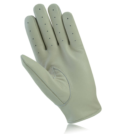 Men Leather Driving Full Finger Gloves
