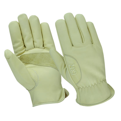 Work Gloves Cowhide Leather Reinforced Construction Hand Tools Driving Gardening Work Safety Gloves