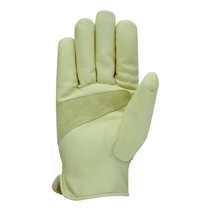 Work Gloves Cowhide Leather Reinforced Construction Hand Tools Driving Gardening Work Safety Gloves