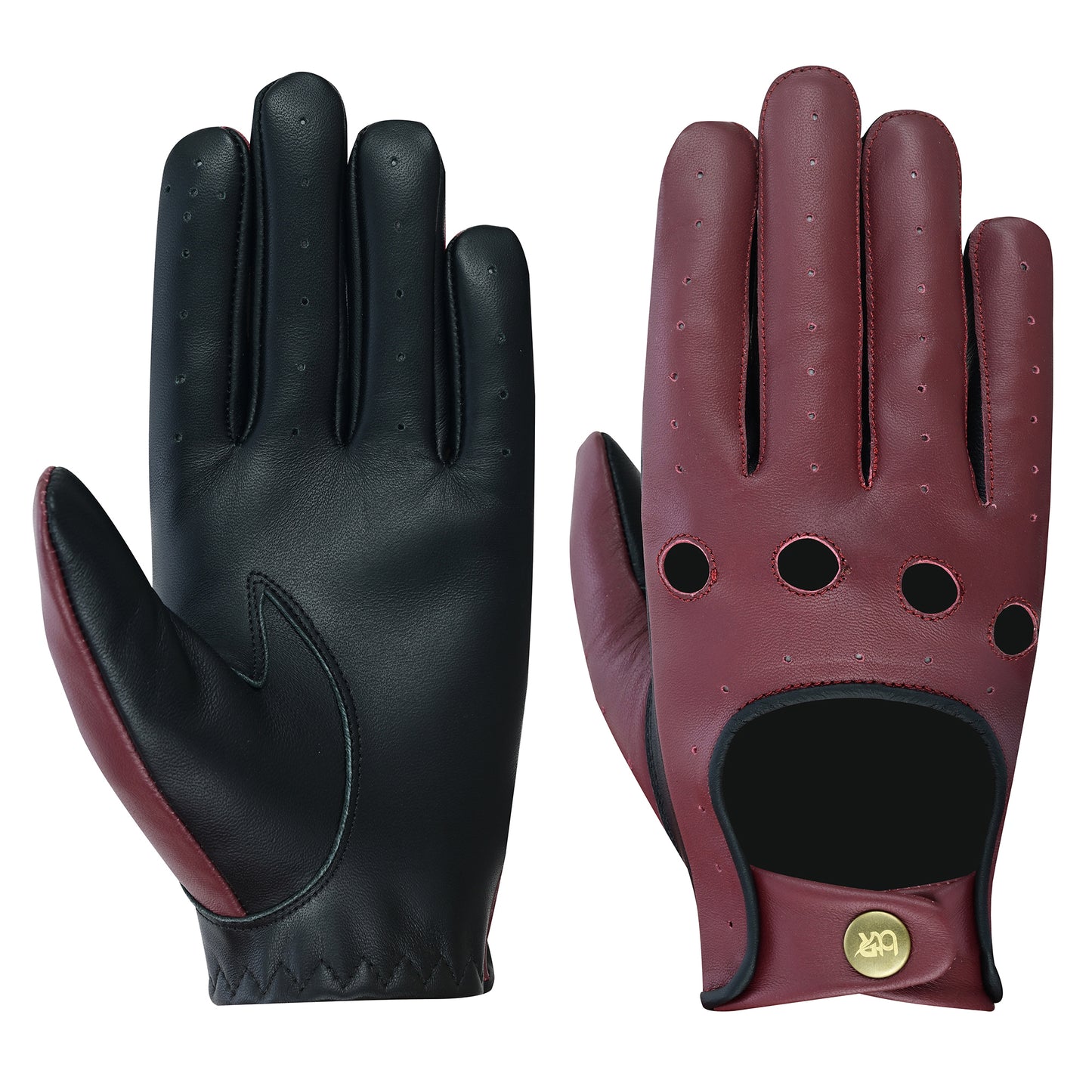 Men Leather Driving Gloves