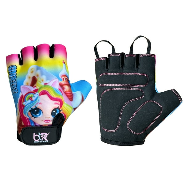 Kids Fingerless Cycling Gloves for Boys & Girls | Gel Padded Bike Gloves