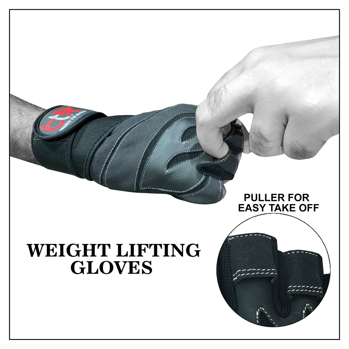 Weight Lifting Leather Padded Gloves for Men and Women Unisex Design