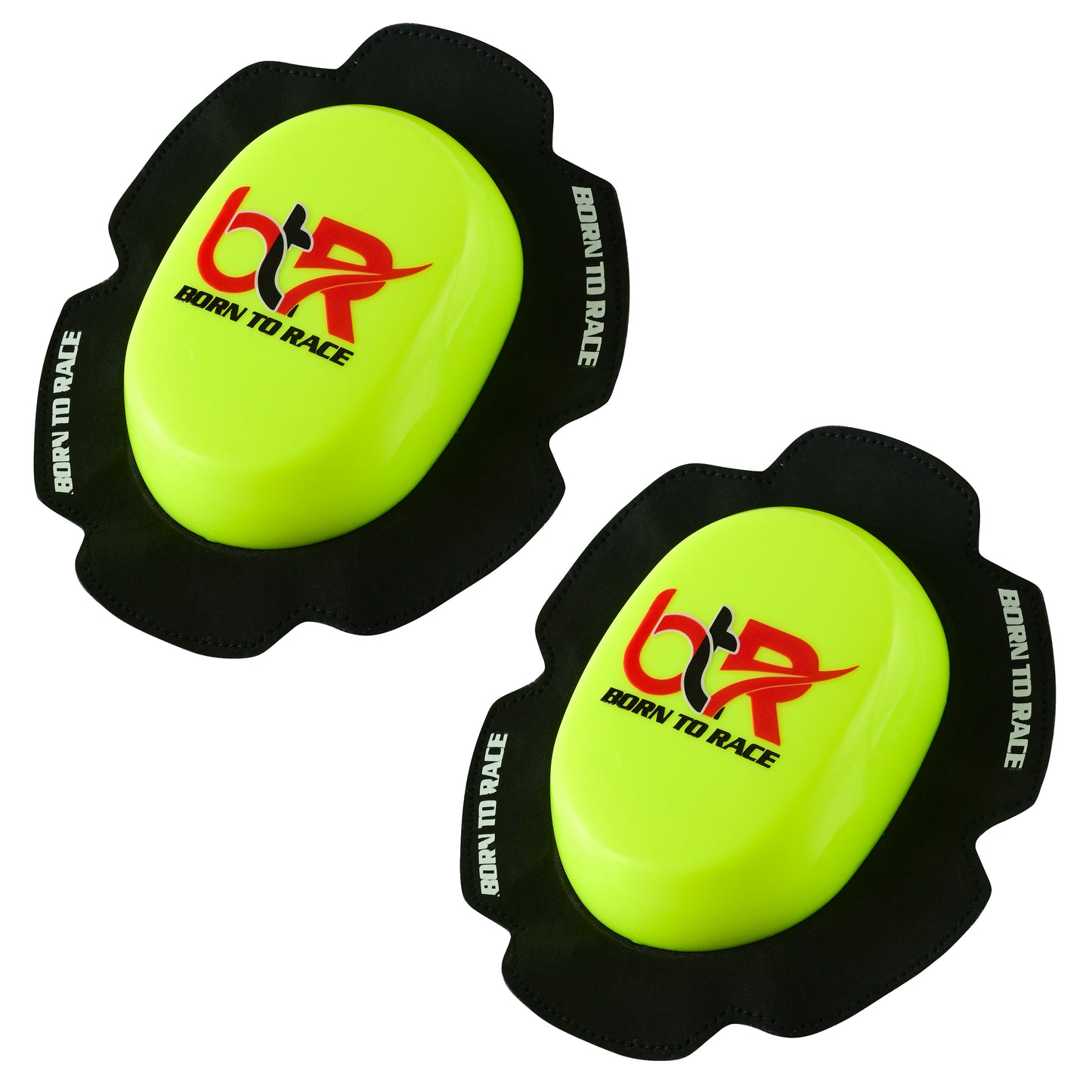 Road Racing Motorcycle Knee Sliders – Durable PU High-Grip Track Pucks for Racing Leathers