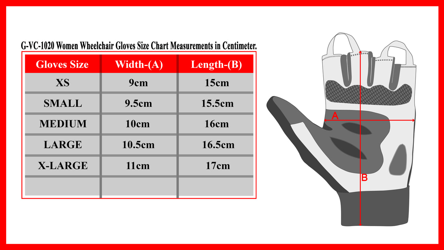 Women Wheelchair User Mobility Disability Gloves