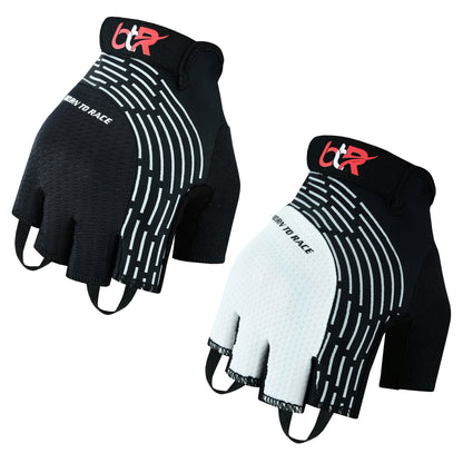 Cycling Gel Padded Fingerless Gloves – Lightweight Half Finger Bike Gloves