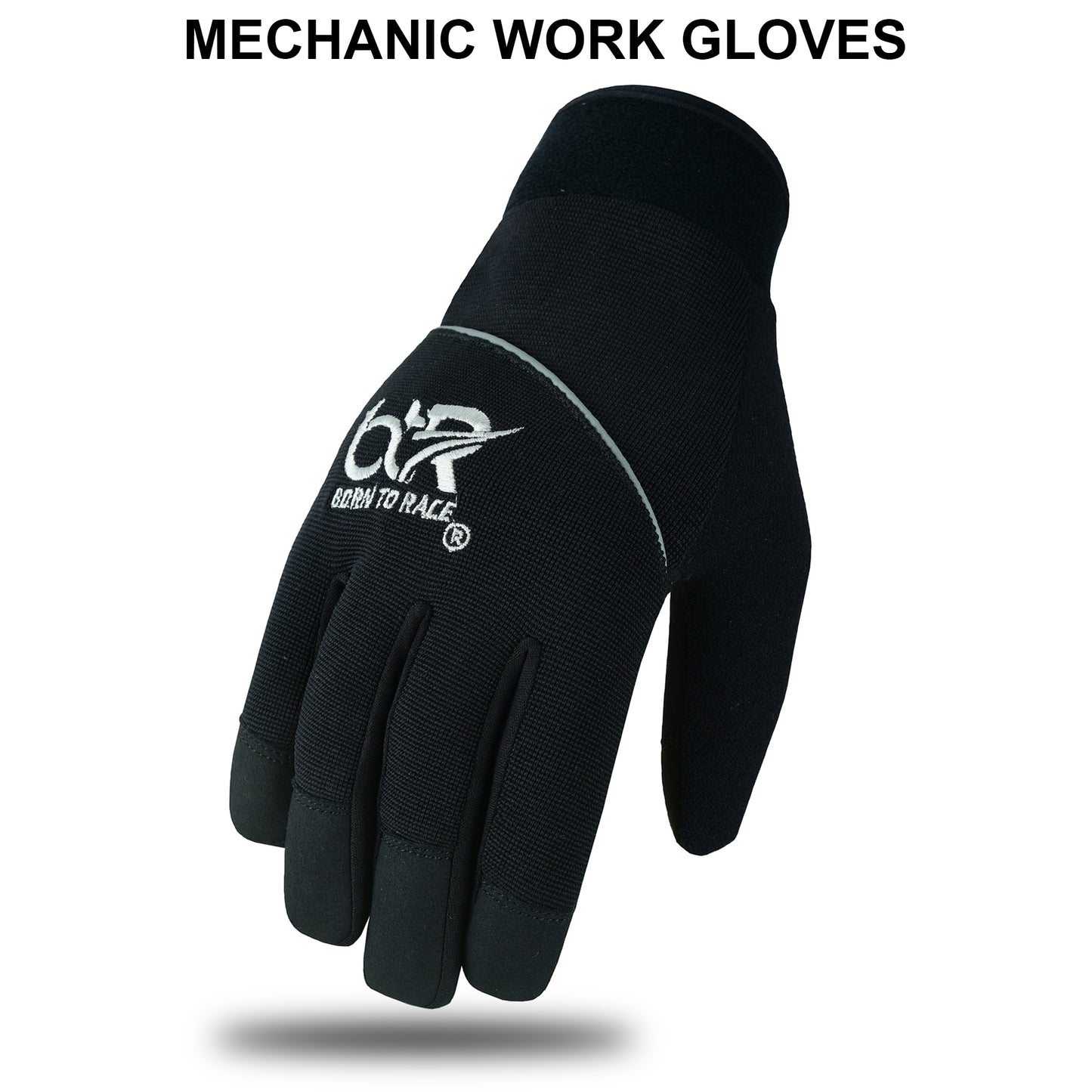 Mechanic Work Safety Gloves With Elastic Cuffs For Secure Fit Touchscreen Gloves