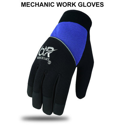 Mechanic Work Safety Gloves With Elastic Cuffs For Secure Fit Touchscreen Gloves