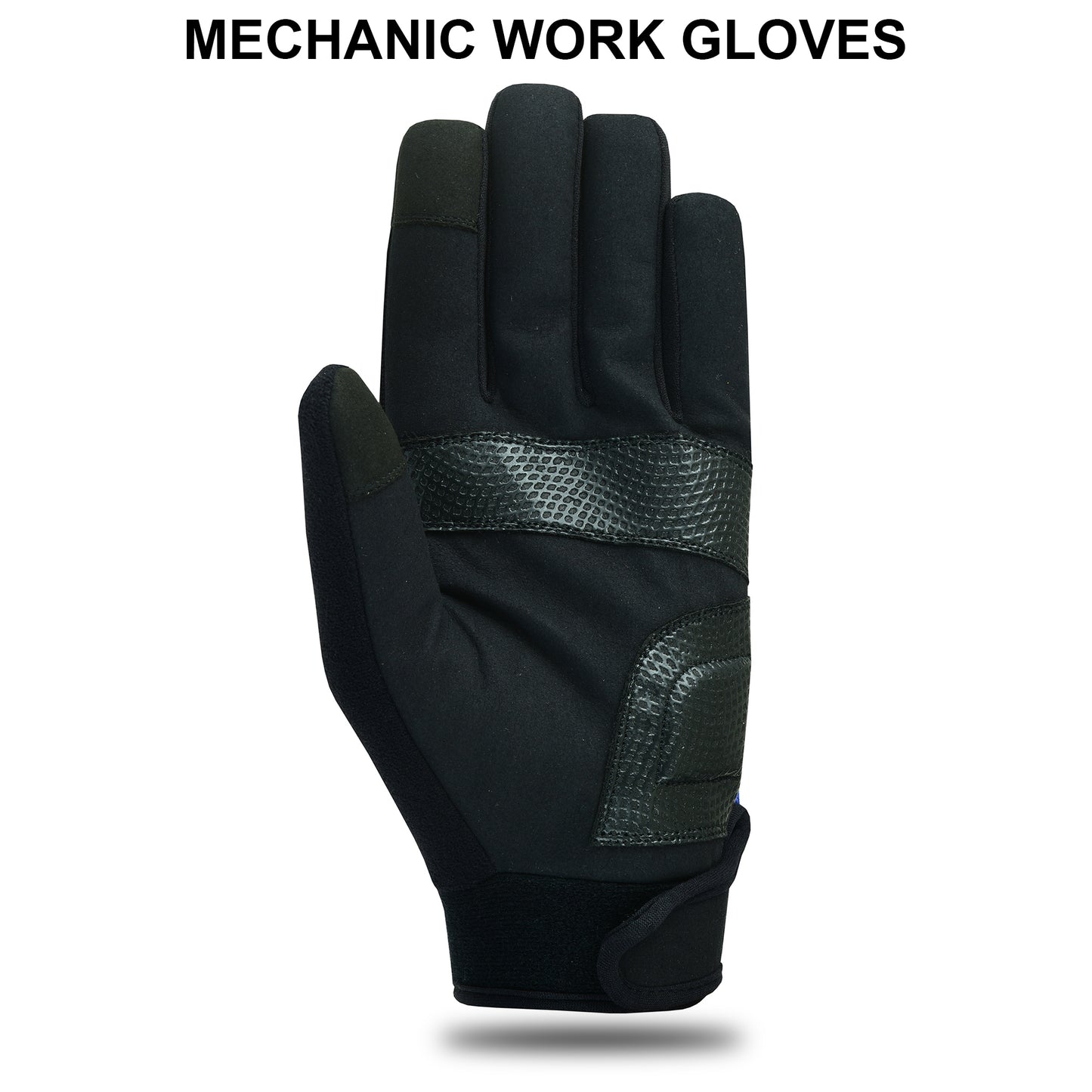 Mechanic Work Safety Gloves With Elastic Cuffs For Secure Fit Touchscreen Gloves
