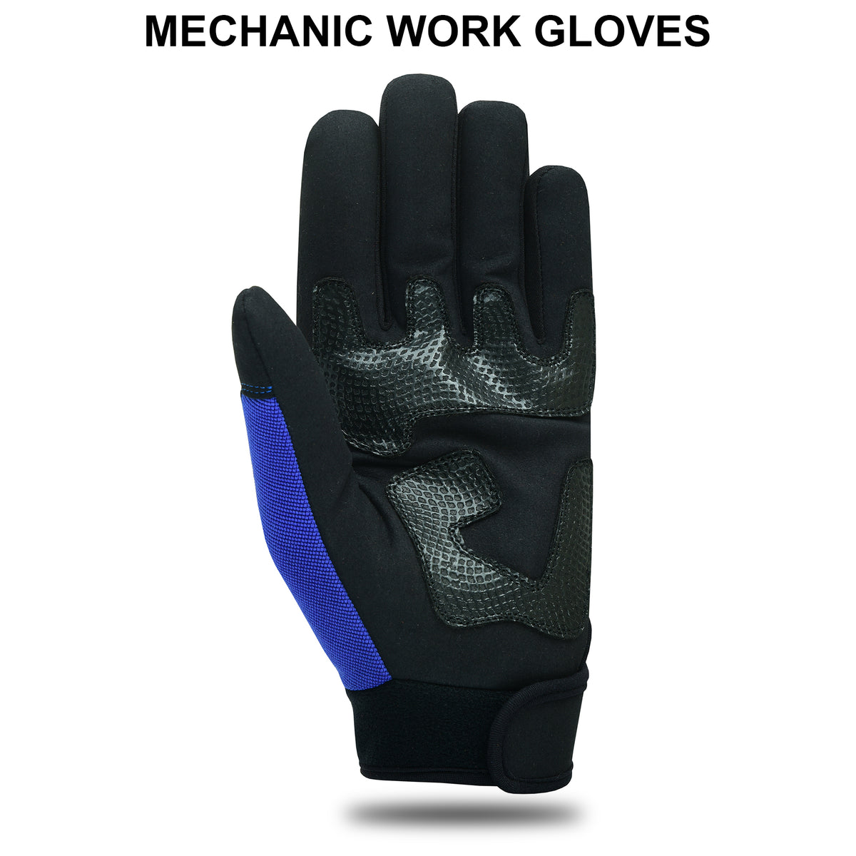 Mechanic Work Gloves Padded Safety with Elastic Cuff