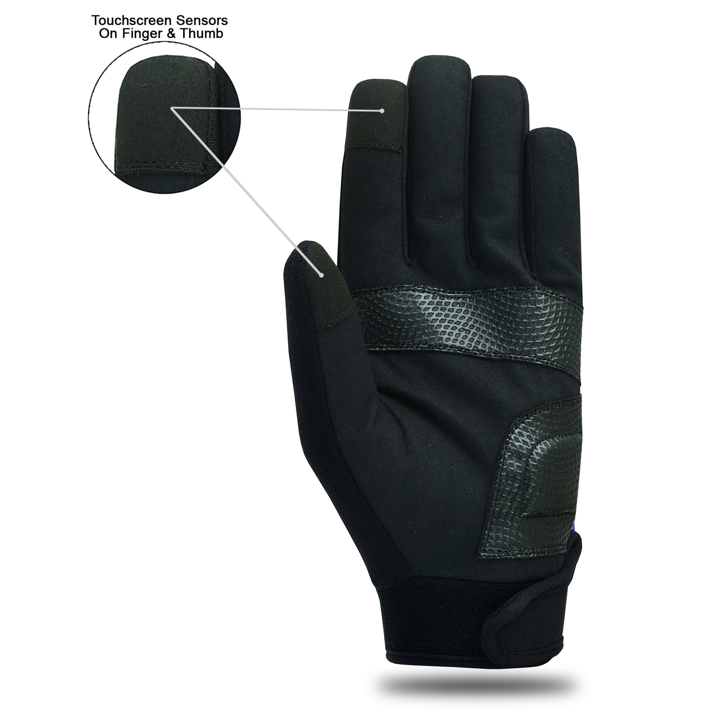 Mechanic Work Safety Gloves With Elastic Cuffs For Secure Fit Touchscreen Gloves
