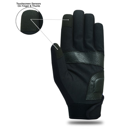 Mechanic Work Safety Gloves With Elastic Cuffs For Secure Fit Touchscreen Gloves