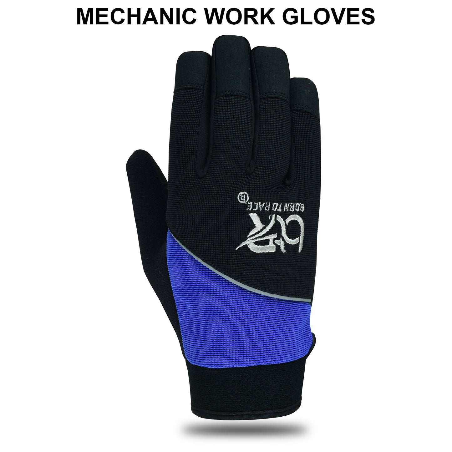 Mechanic Work Safety Gloves With Elastic Cuffs For Secure Fit Touchscreen Gloves