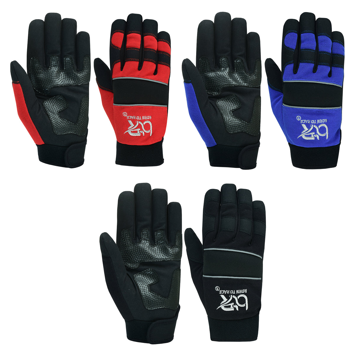 Mechanic Work Gloves Padded Safety with Elastic Cuff