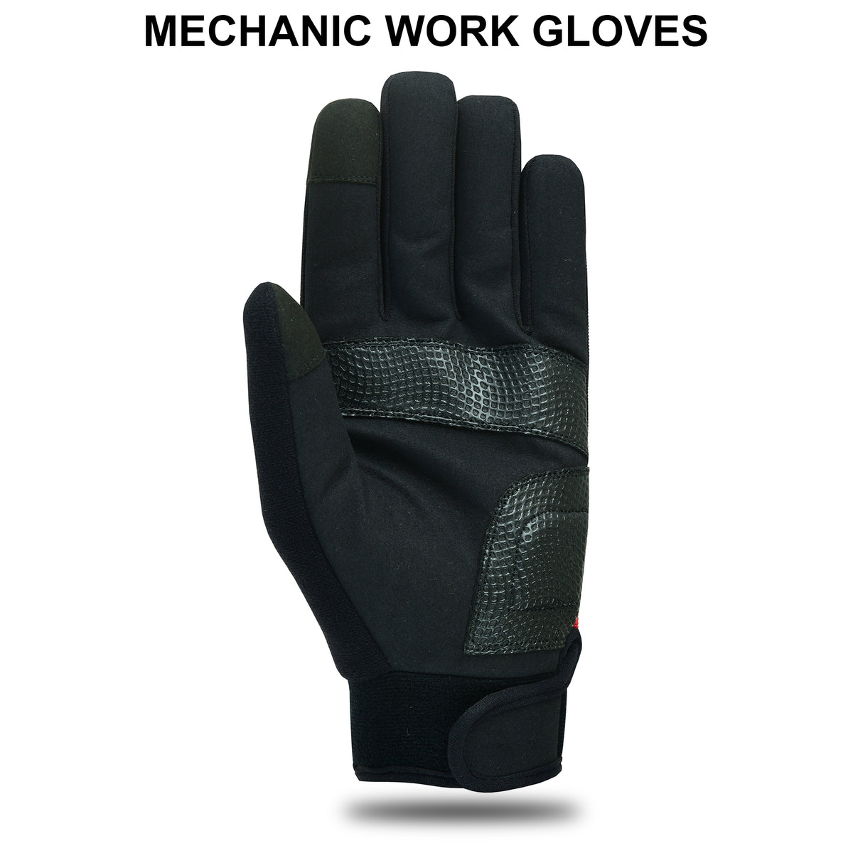 Mechanic Work Safety Gloves With Elastic Cuffs For Secure Fit Touchscreen Gloves