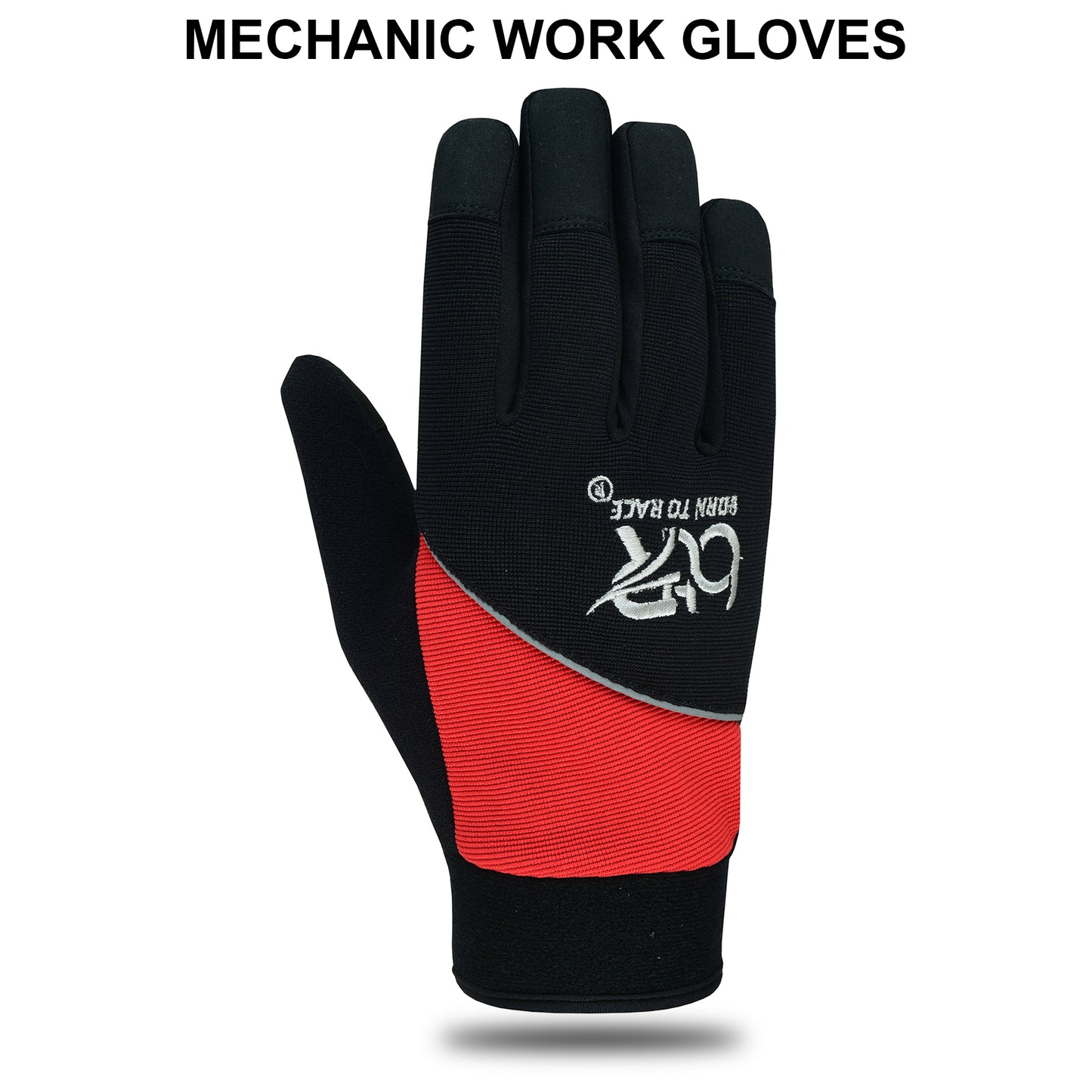 Mechanic Work Safety Gloves With Elastic Cuffs For Secure Fit Touchscreen Gloves
