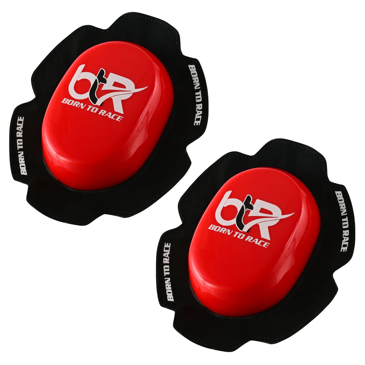 Road Racing Motorcycle Knee Sliders – Durable PU High-Grip Track Pucks for Racing Leathers