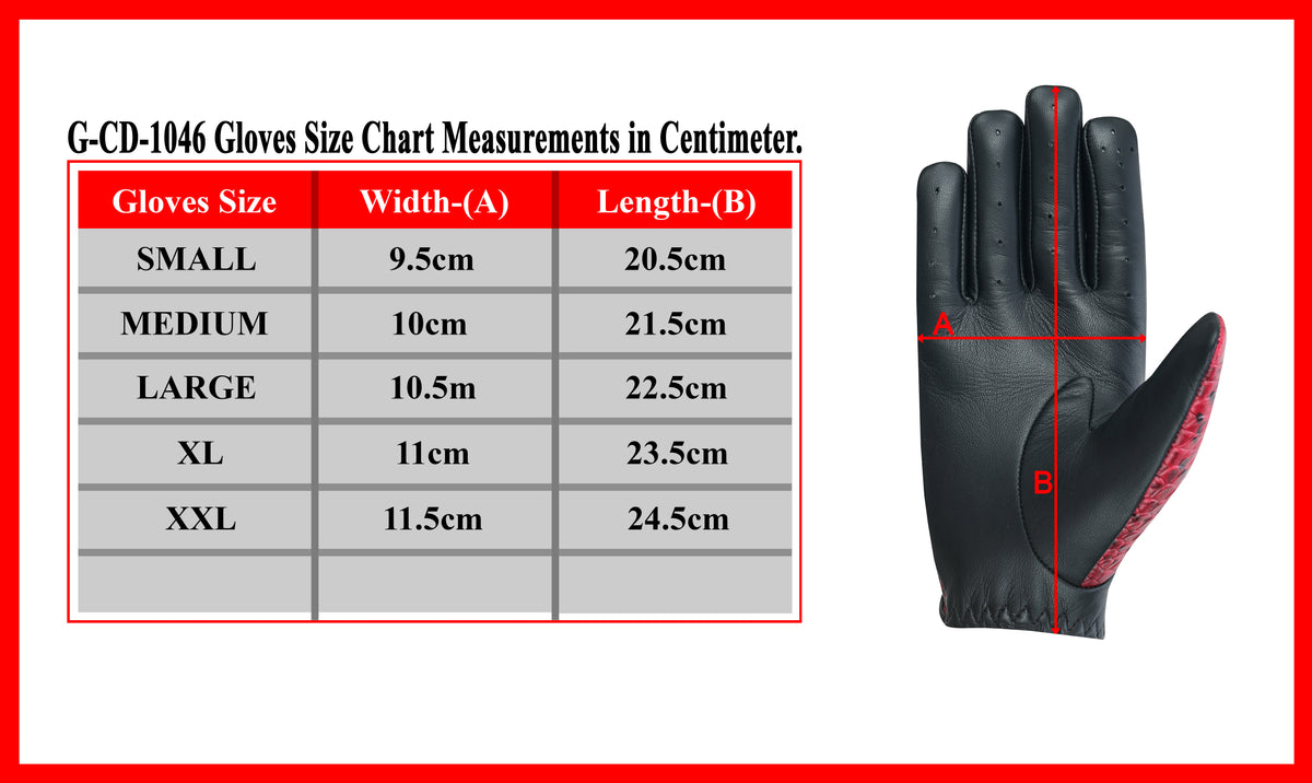 Men Python Snake Embossed Leather Gloves