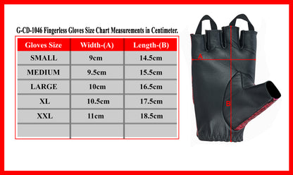 Men Python Snake Embossed Leather Fingerless Gloves