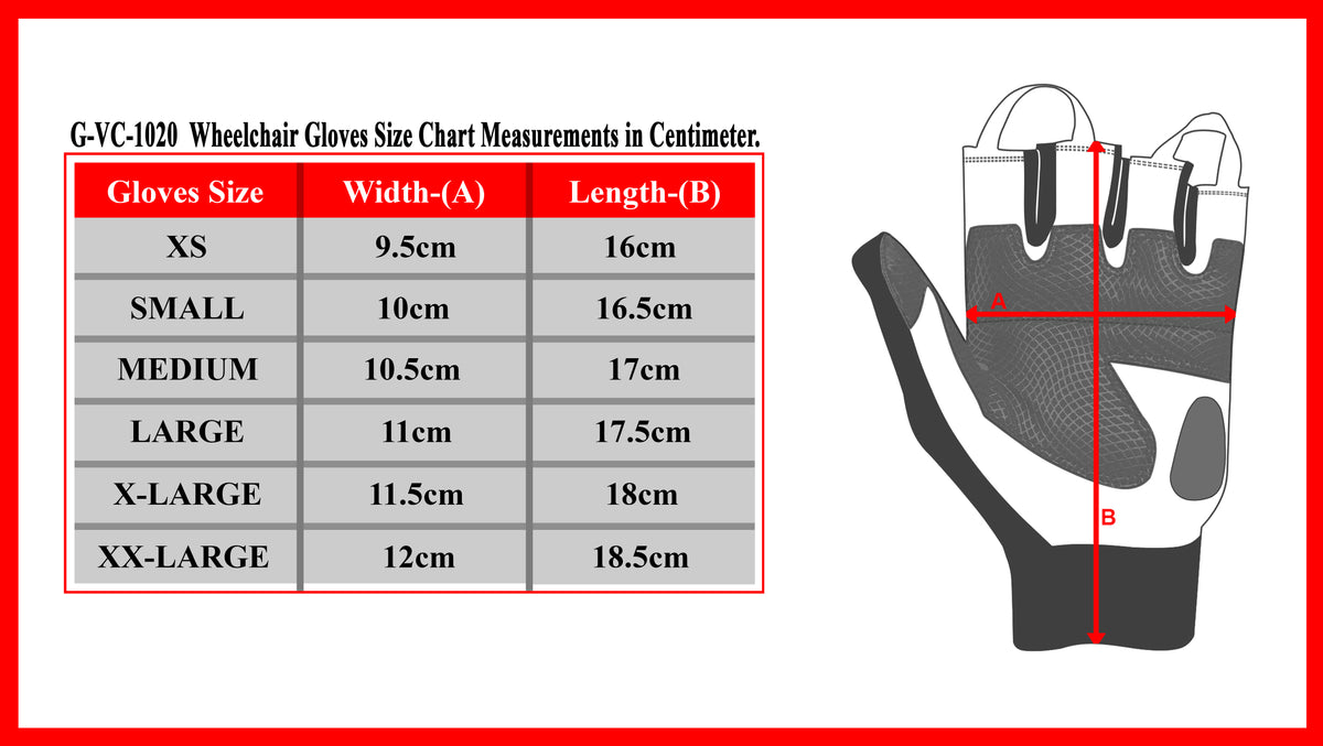 Wheelchair User Mobility Disability Gloves For Men & Women Unisex Design