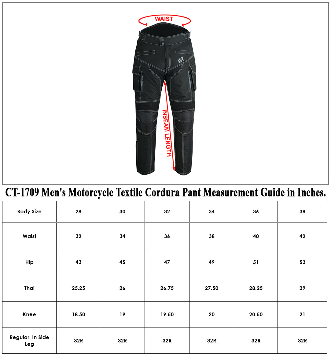 Men's Motorcycle Waterproof Textile Cordura Trouser