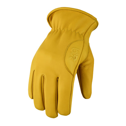 Work Gloves Cowhide Leather Reinforced Construction Hand Tools Driving Gardening Work Safety Gloves